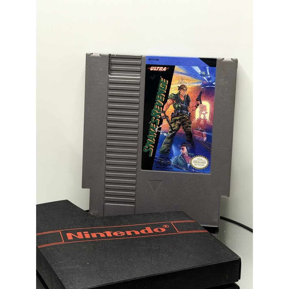 Snake's Revenge (Nintendo NES 1990) Authentic Cartridge & Dust Sleeve
